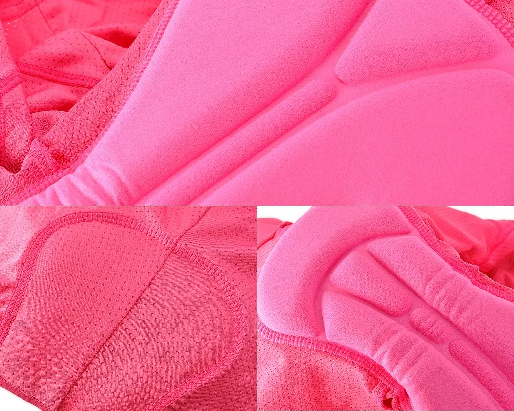 3D Sponge Cycling Underwear Shorts Pants - Pink