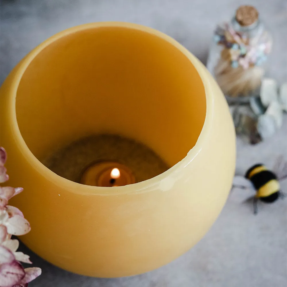 Beeswax Luminary Candle Bowl