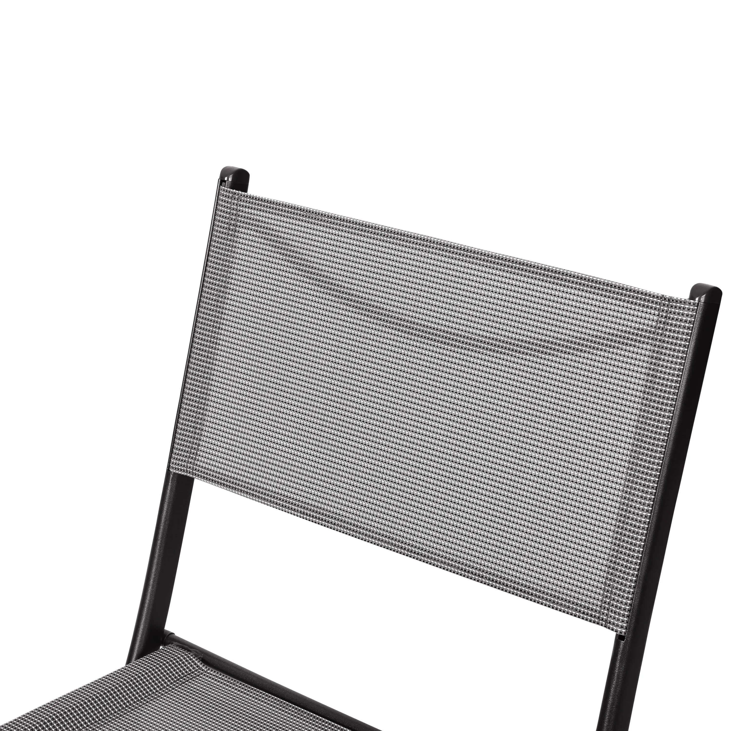 Brazos Set of 2 Commercial Grade Indoor/Outdoor Folding Chairs with Flex Comfort Material Backs and Seats and Metal Frames