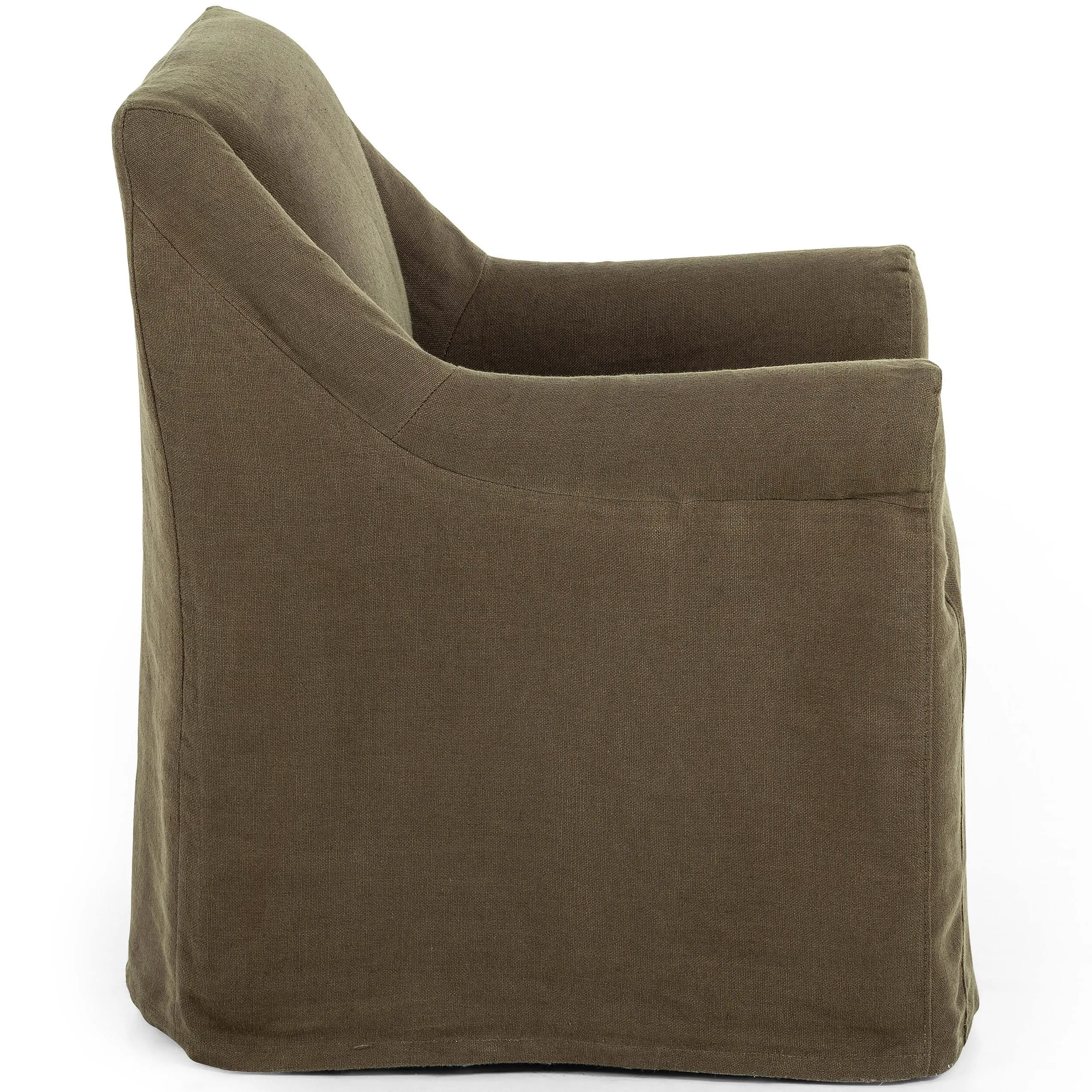 Bridges Slipcover Arm Chair, Brussels Coffee