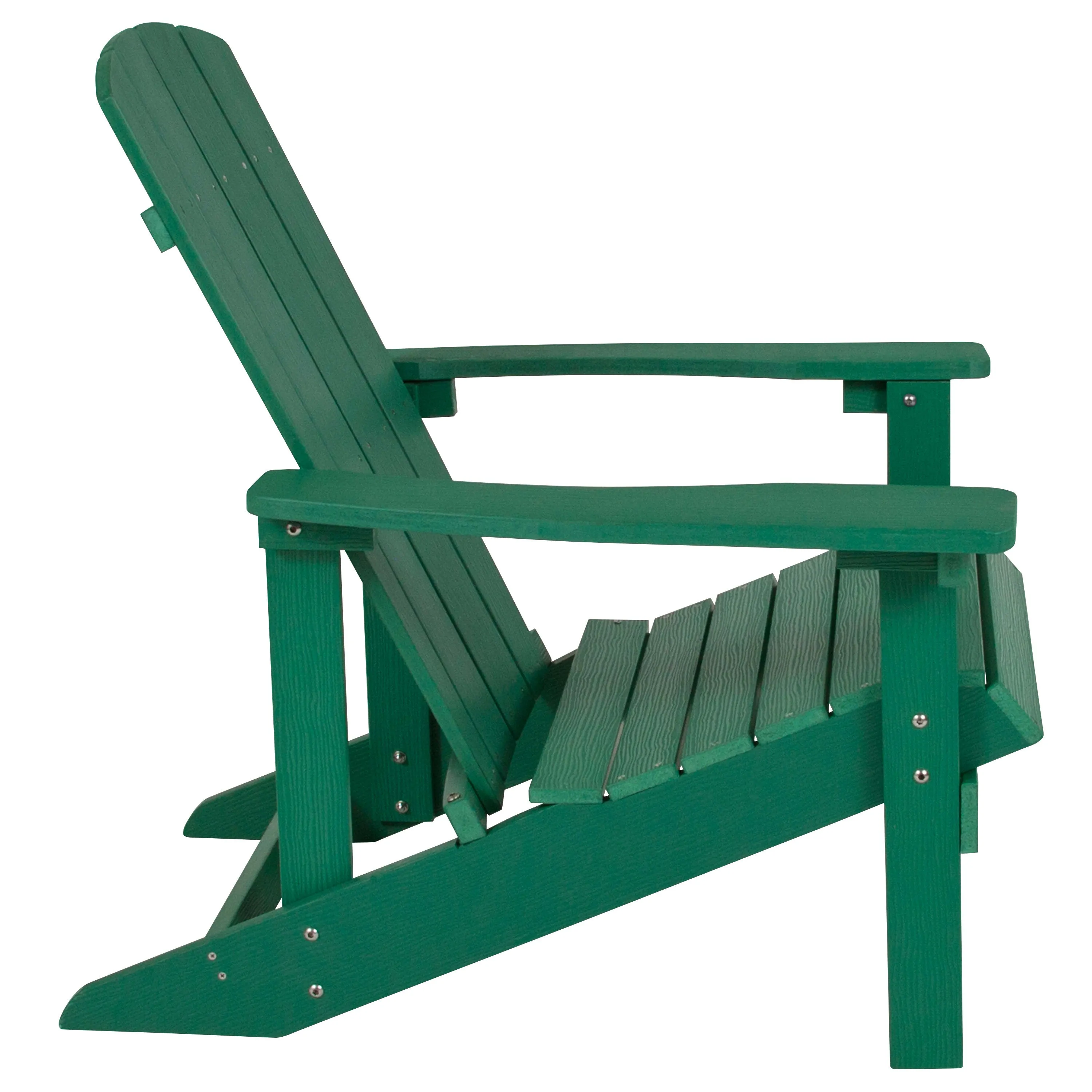 Charlestown Commercial All-Weather Poly Resin Wood Adirondack Chair