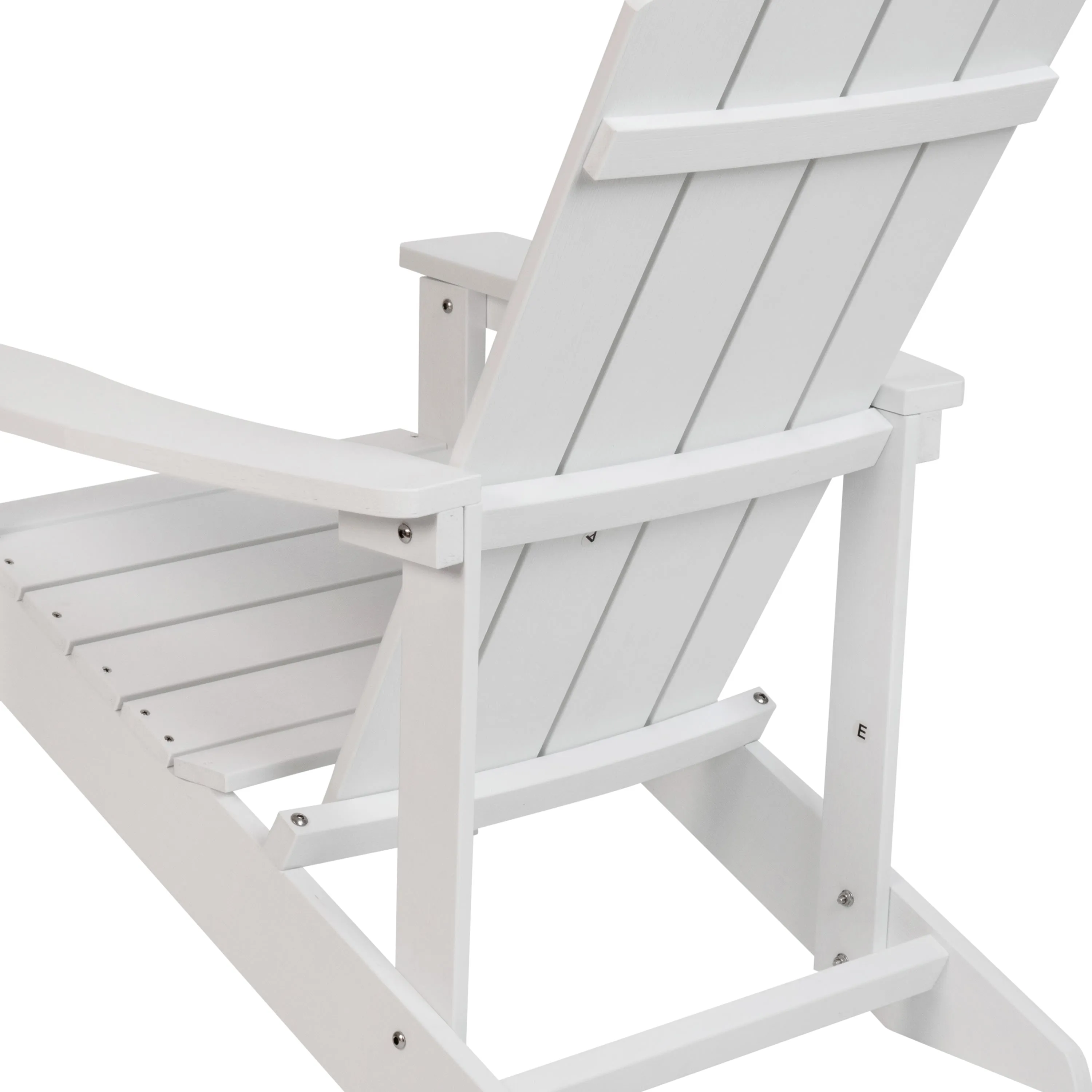 Charlestown Commercial All-Weather Poly Resin Wood Adirondack Chair