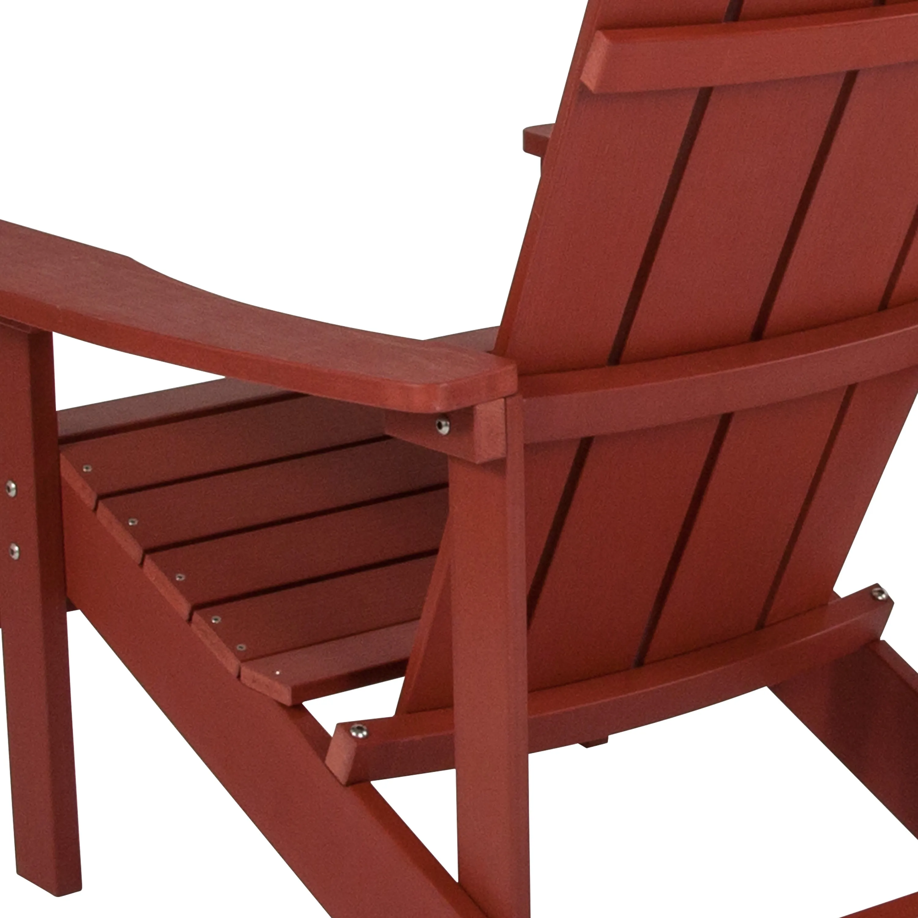 Charlestown Commercial All-Weather Poly Resin Wood Adirondack Chair