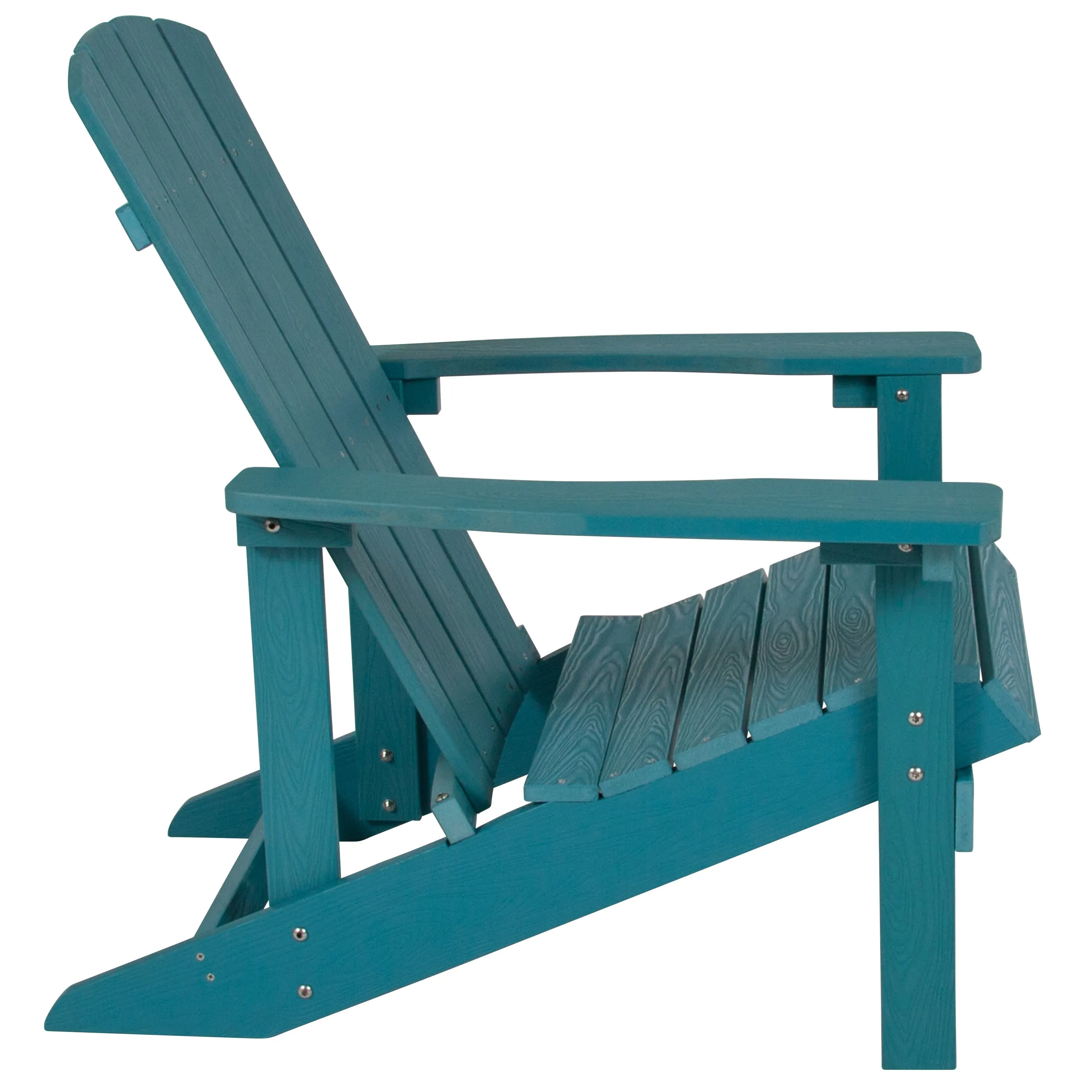 Charlestown Commercial All-Weather Poly Resin Wood Adirondack Chair