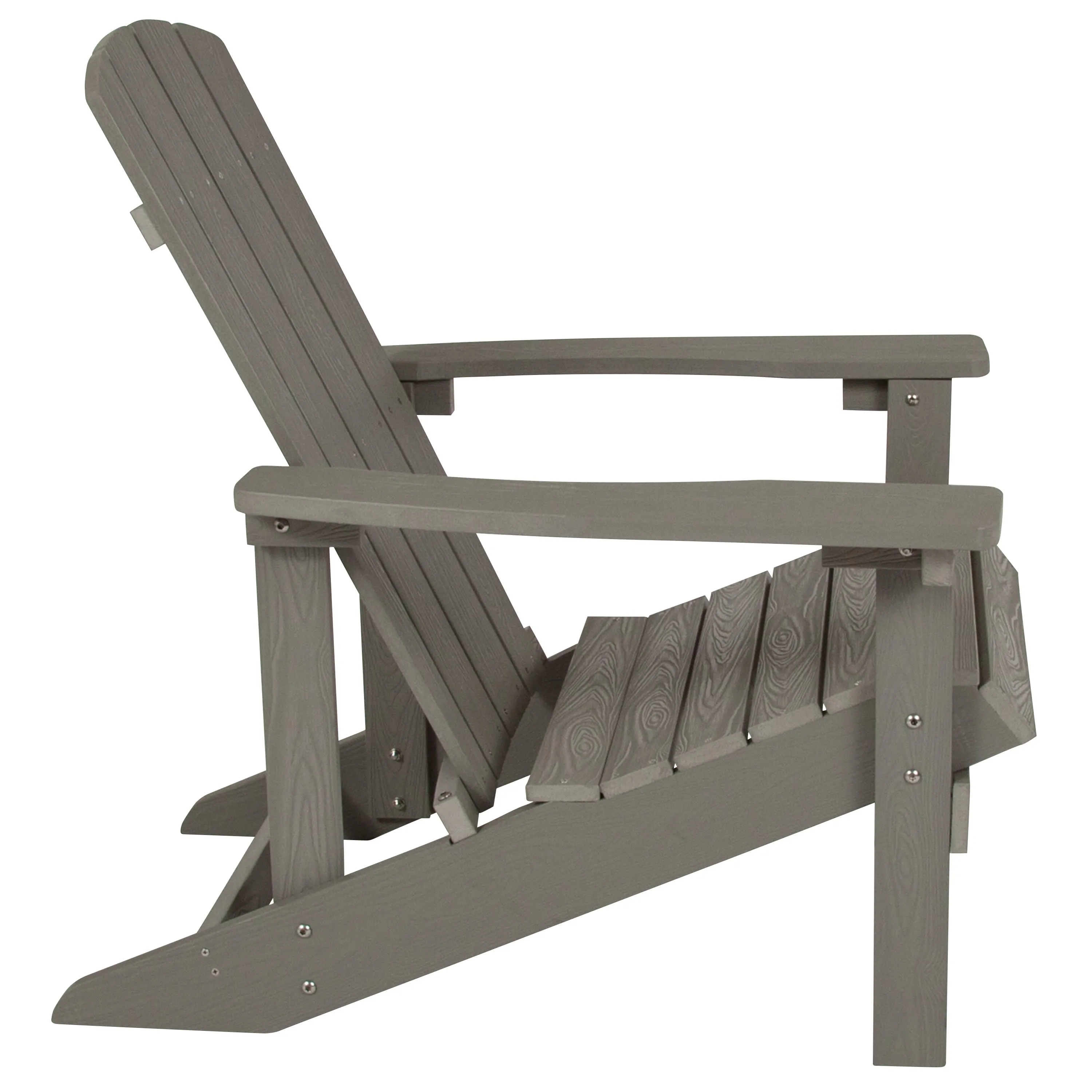 Charlestown Commercial All-Weather Poly Resin Wood Adirondack Chair