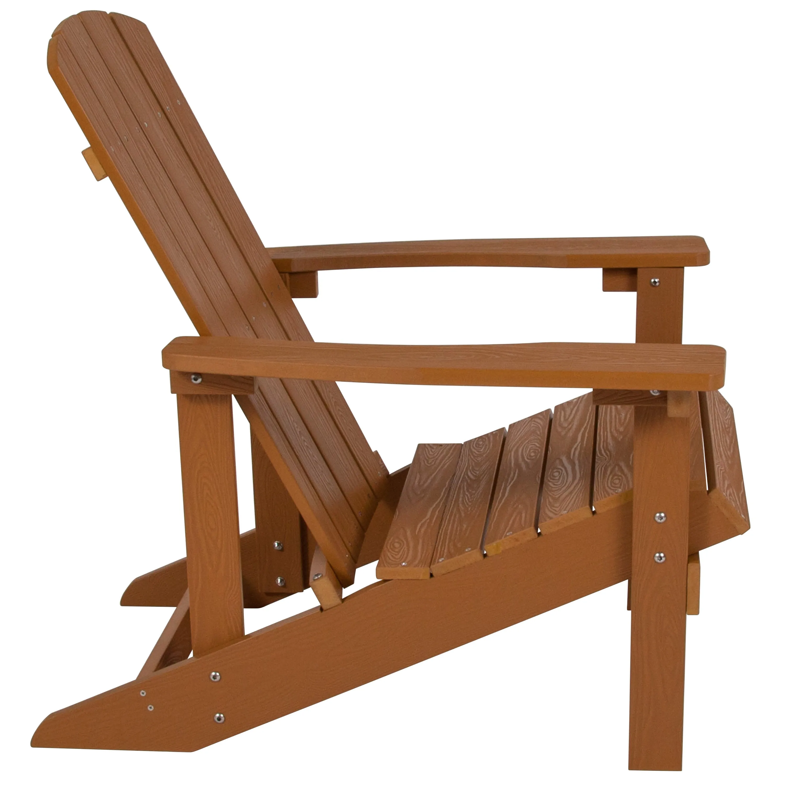 Charlestown Commercial All-Weather Poly Resin Wood Adirondack Chair