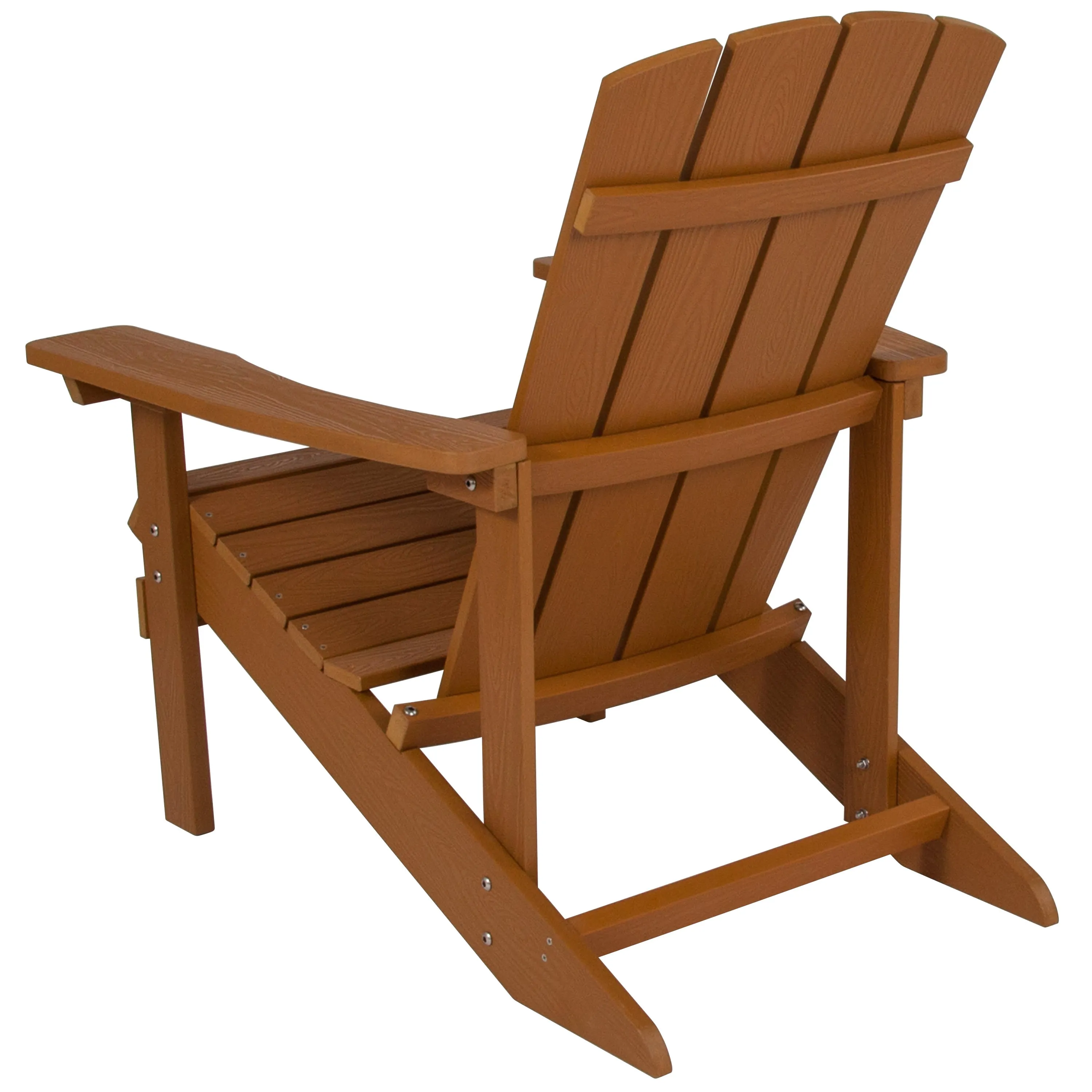 Charlestown Commercial All-Weather Poly Resin Wood Adirondack Chair