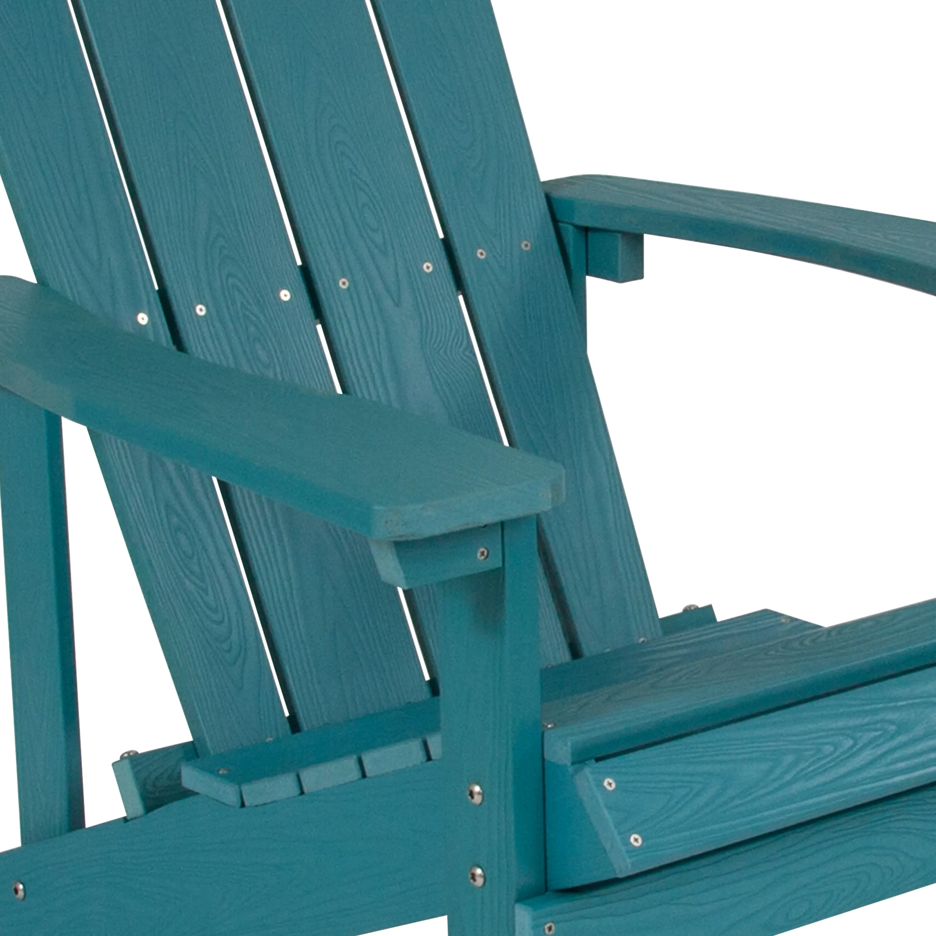 Charlestown Commercial All-Weather Poly Resin Wood Adirondack Chair