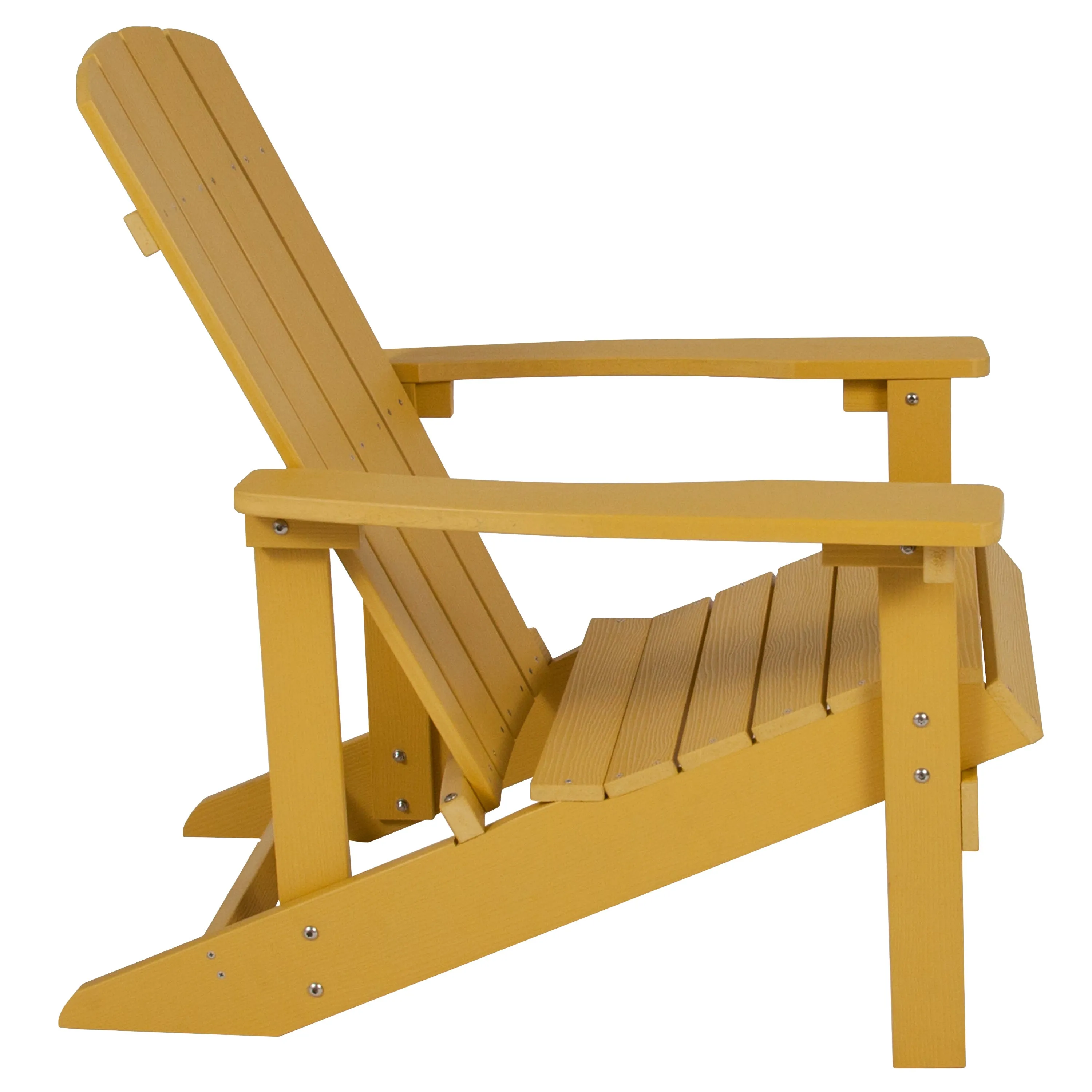 Charlestown Commercial All-Weather Poly Resin Wood Adirondack Chair