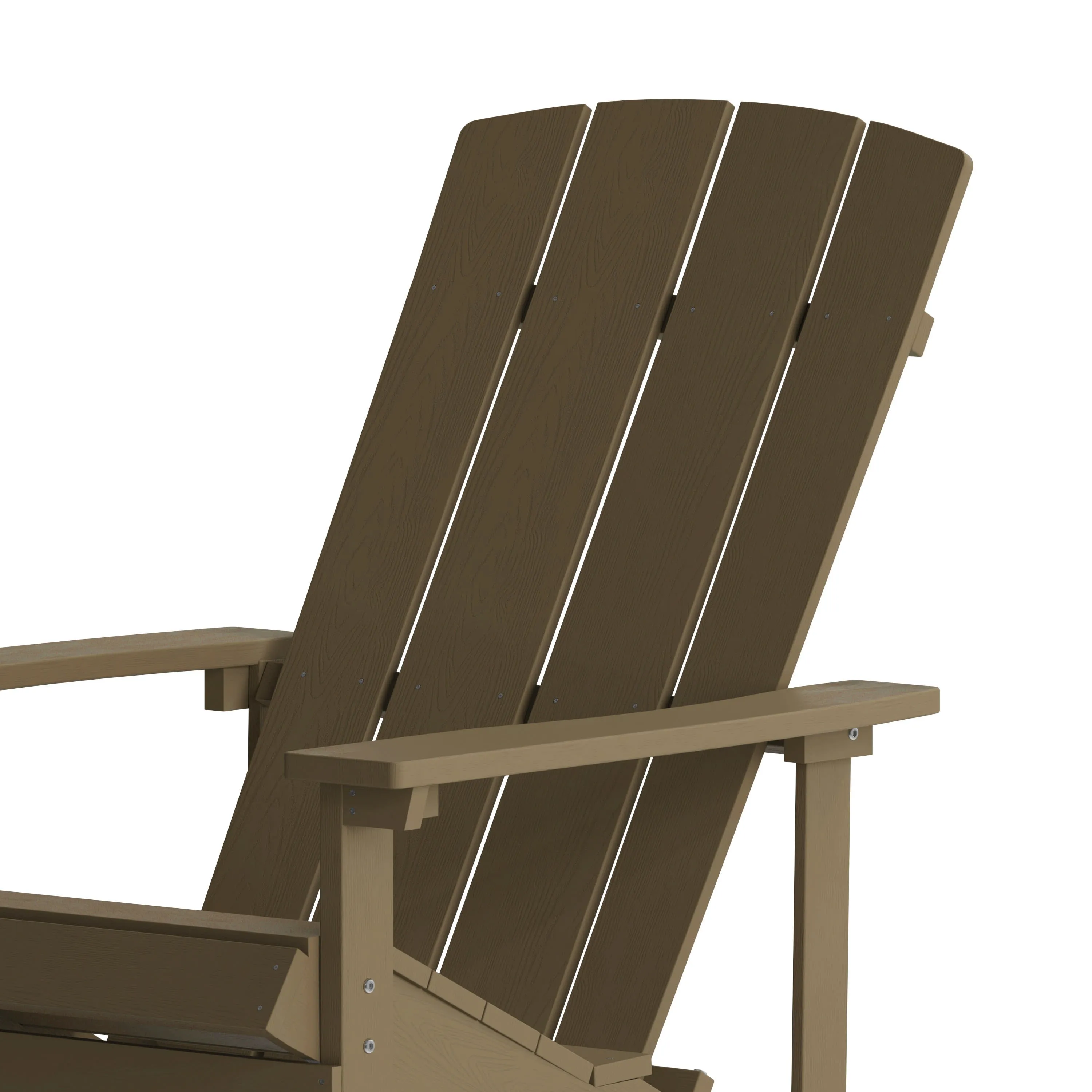 Charlestown Commercial All-Weather Poly Resin Wood Adirondack Chair