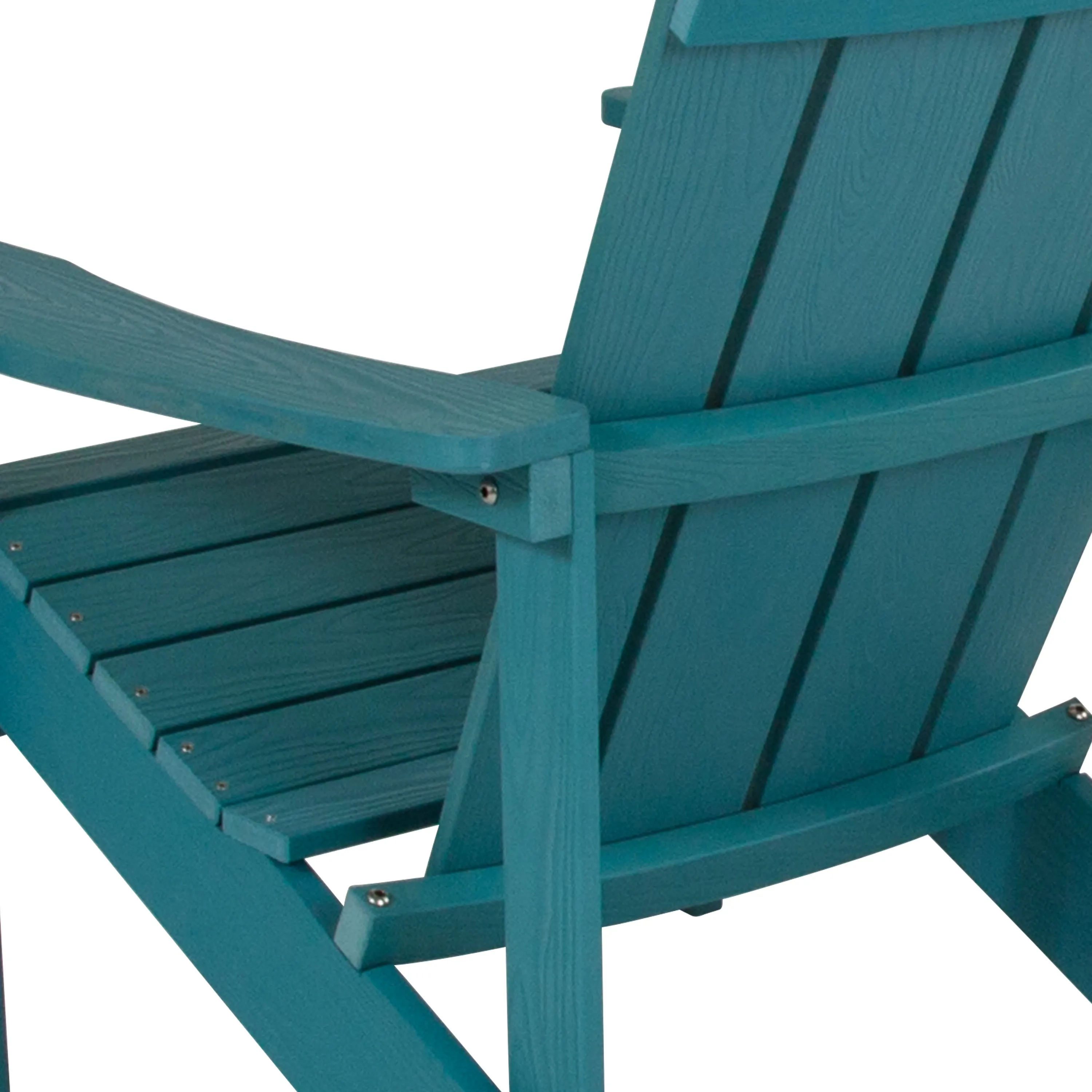 Charlestown Commercial All-Weather Poly Resin Wood Adirondack Chair