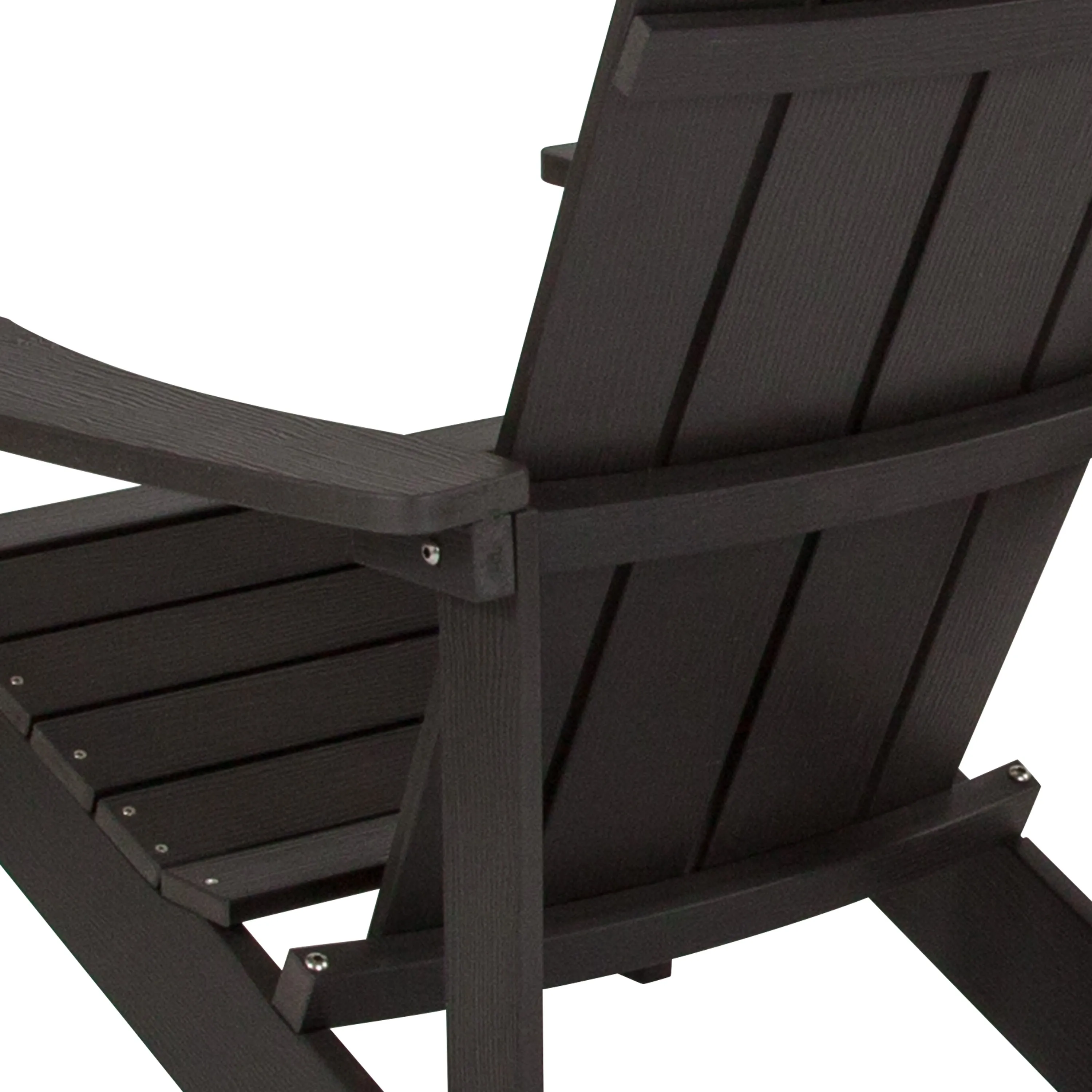 Charlestown Commercial All-Weather Poly Resin Wood Adirondack Chair