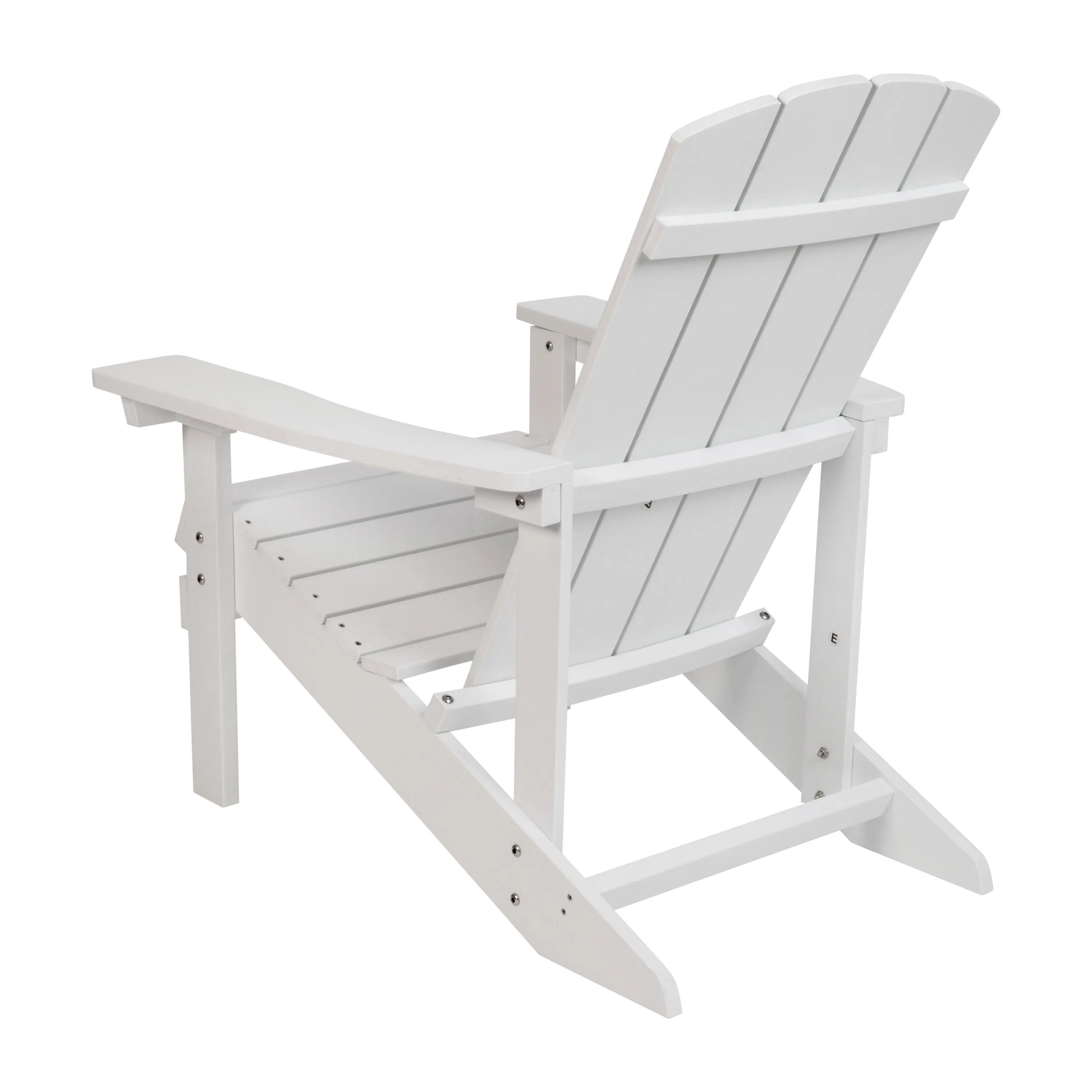 Charlestown Commercial All-Weather Poly Resin Wood Adirondack Chair