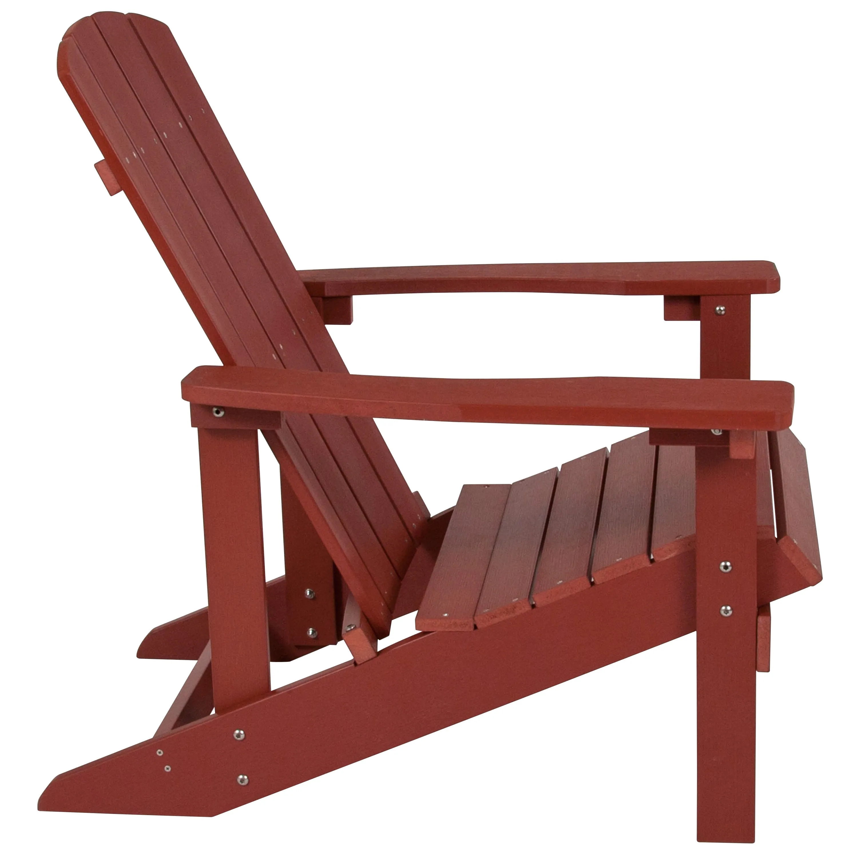 Charlestown Commercial All-Weather Poly Resin Wood Adirondack Chair