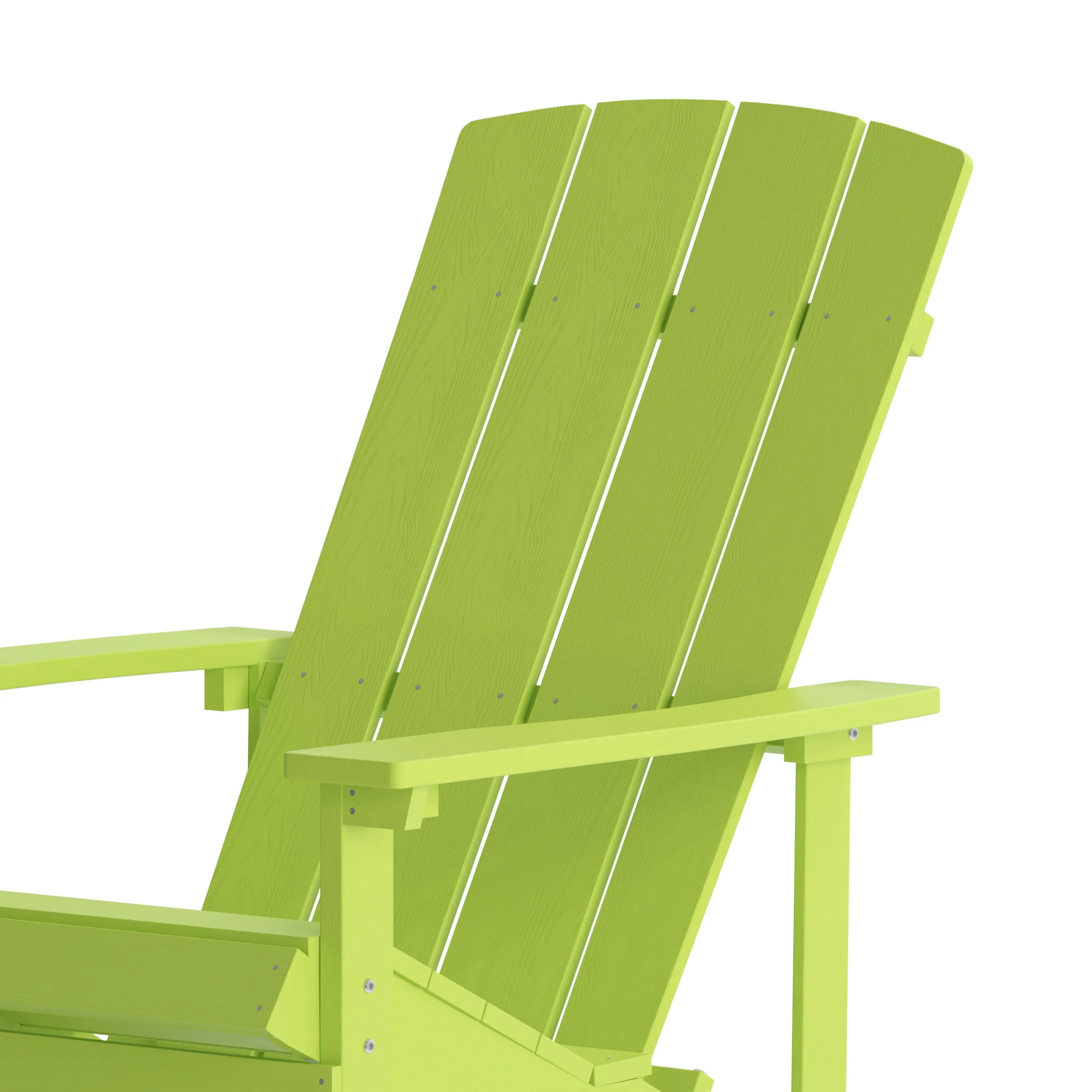 Charlestown Commercial All-Weather Poly Resin Wood Adirondack Chair