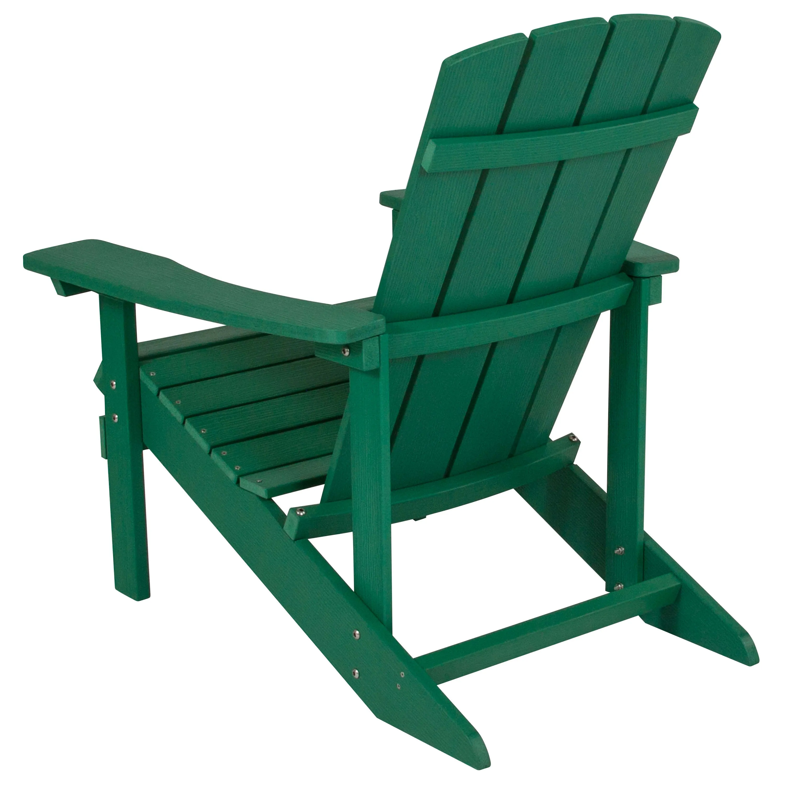 Charlestown Commercial All-Weather Poly Resin Wood Adirondack Chair