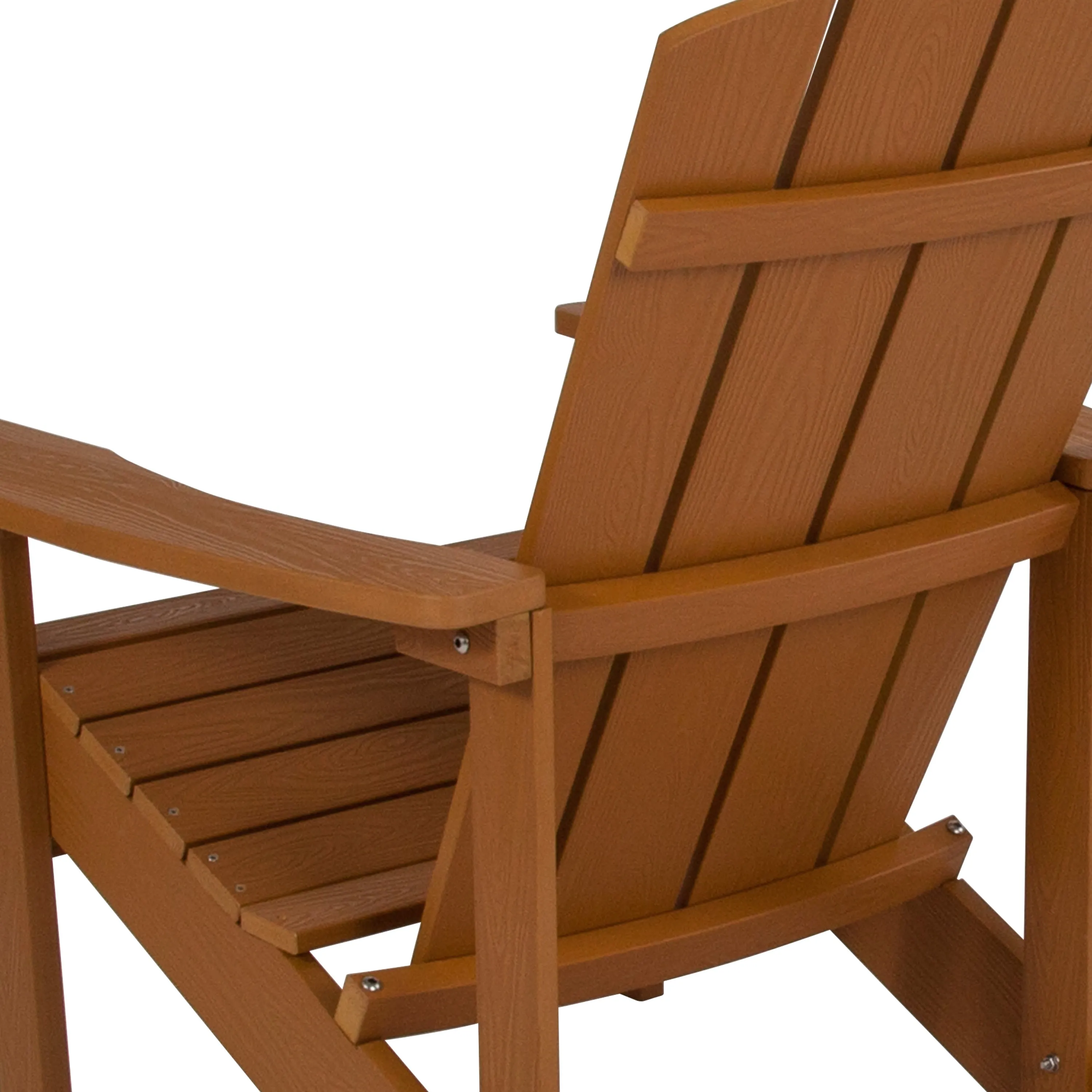 Charlestown Commercial All-Weather Poly Resin Wood Adirondack Chair