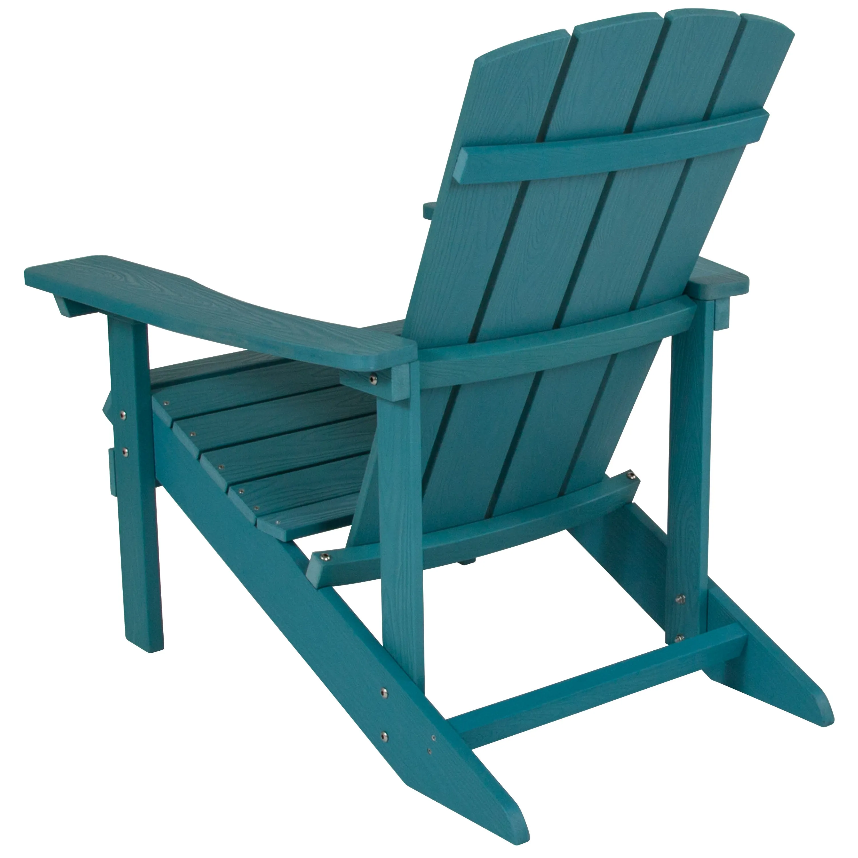 Charlestown Commercial All-Weather Poly Resin Wood Adirondack Chair