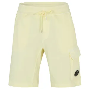 CP Company Pastel Yellow Lens Shorts