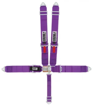 Crow 5-Way Standard 3" Latch & Link - Harness Pads & Springs - Purple