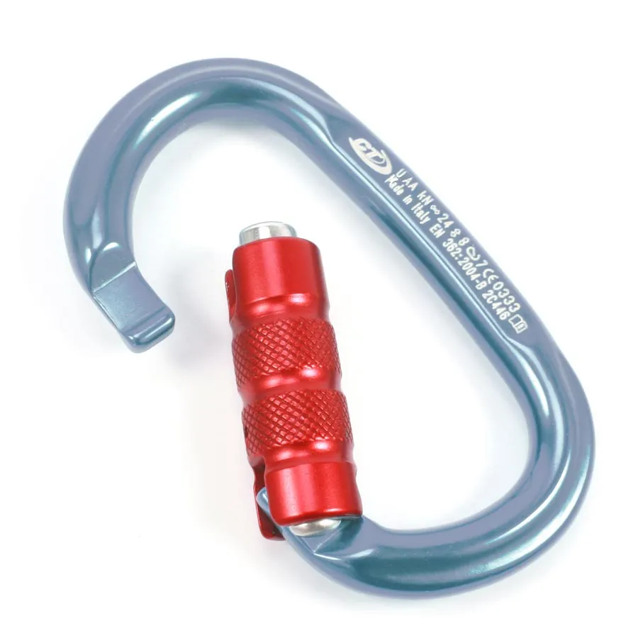 CT Oval Carabiner | Blue with Red Gate