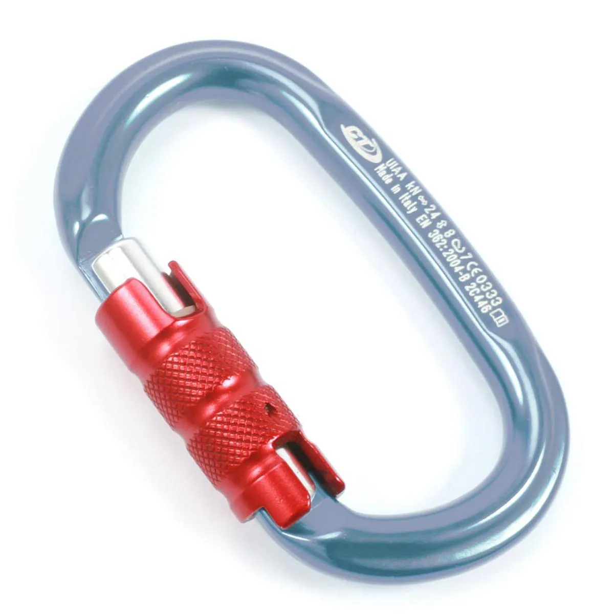 CT Oval Carabiner | Blue with Red Gate