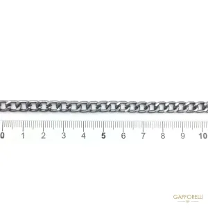 Diamonded Groumette Aluminium Chain - 0812 Gafforelli Srl