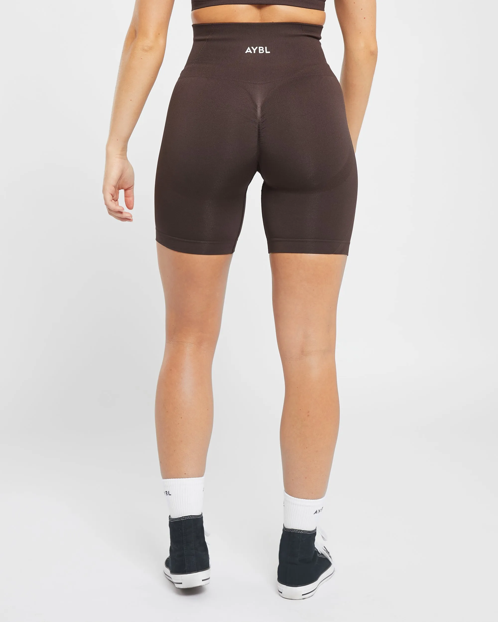 Empower Seamless Cycling Shorts - Cocoa Brown