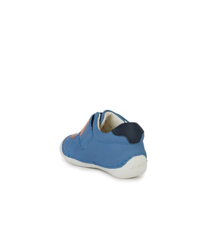 Geox Infant Boys Pre Walker Flexible Leather Lion Shoe Tutim - B3539C