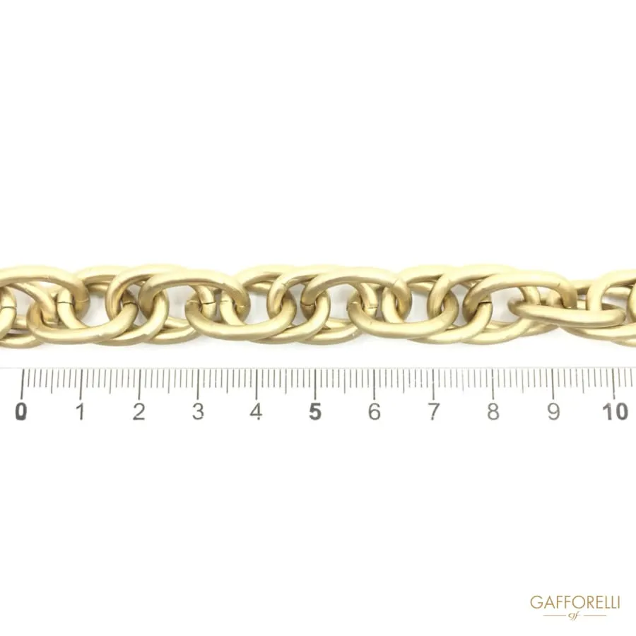 Gold Aluminium Twisted Chain - Art. 2314