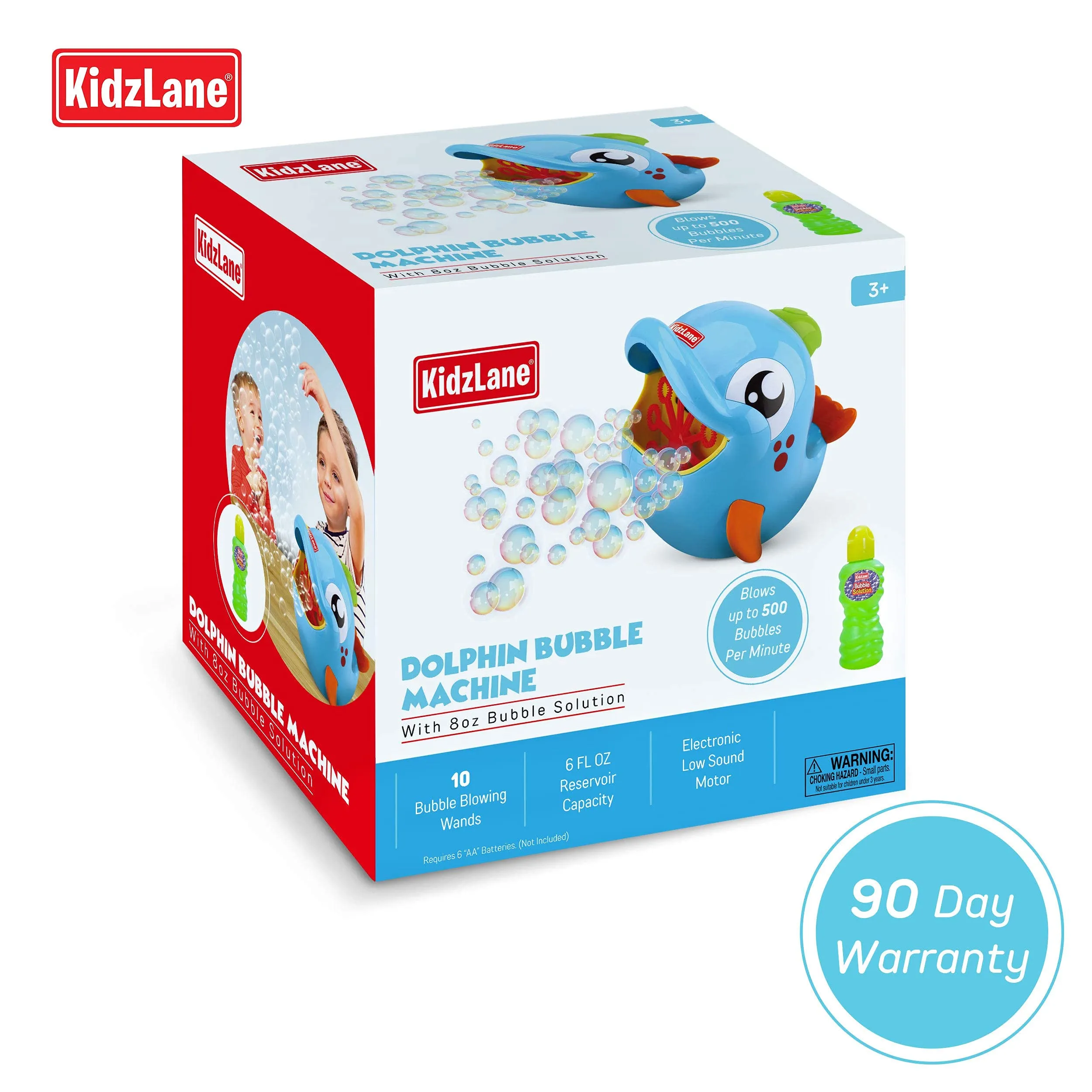 Kidzlane Bubble Machine | Bubble Blower for Big Bubbles 500-1000 Bubbles Per Minute