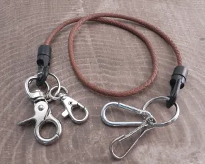 Leather Wallet Chain Key Leash