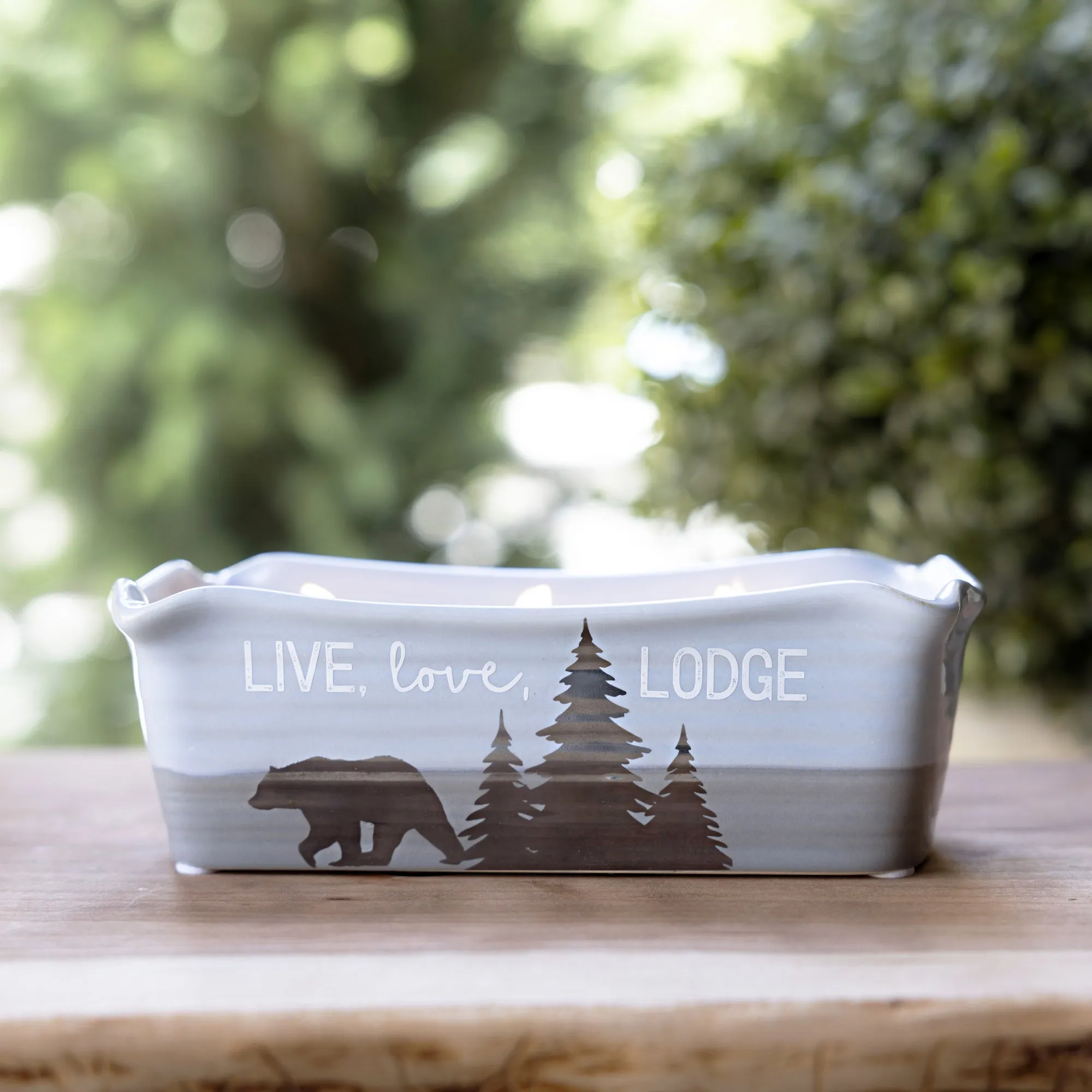 Live Love Lodge 12 oz - 100% Soy Wax Reveal, Triple Wick Candle Scent: Tranquility