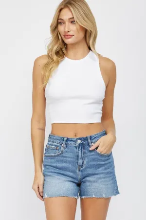 MICA HIGH RISE CUT OFF SHORTS