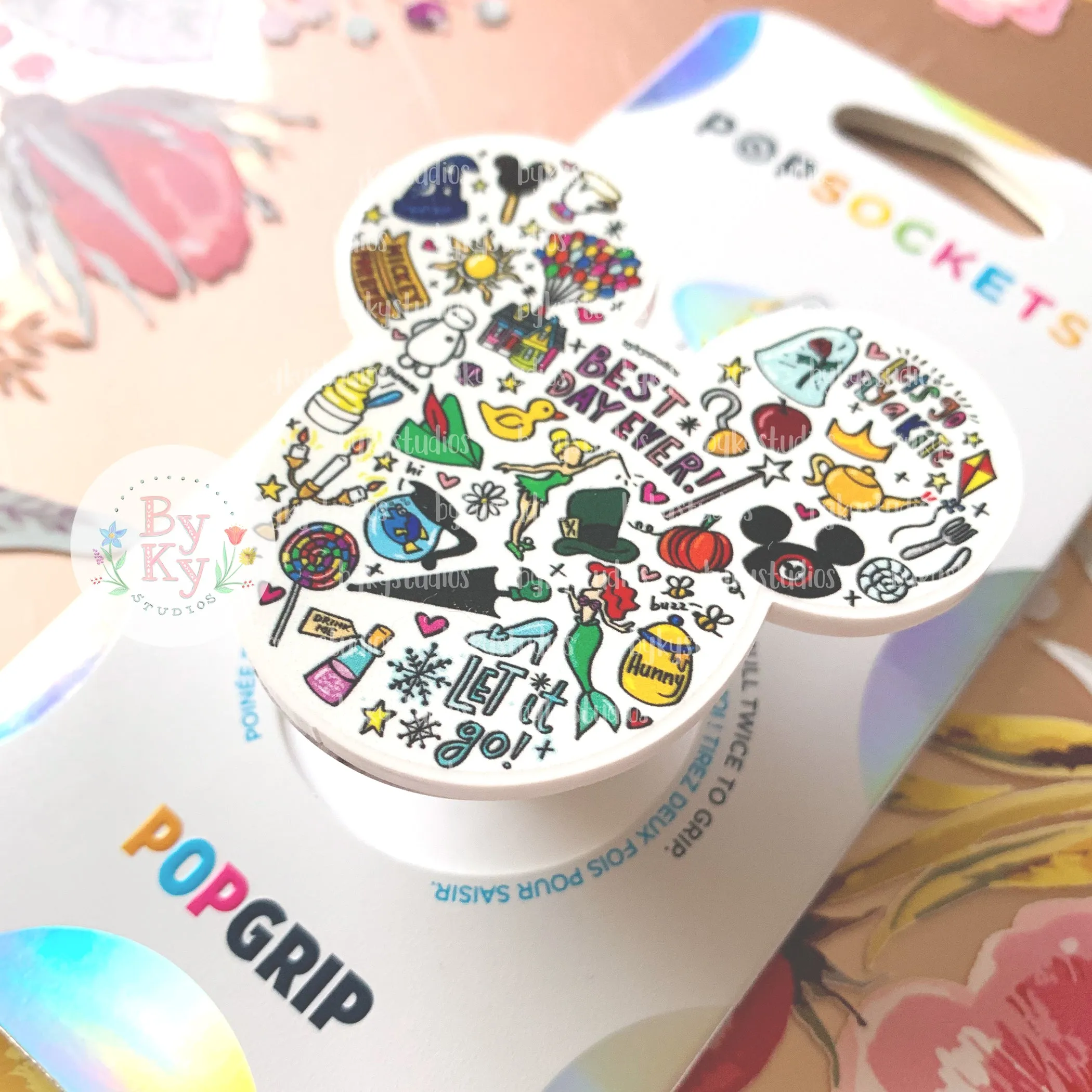 Mickey Doodle Head Pop Socket