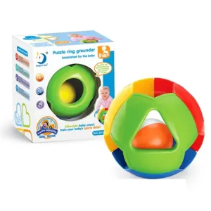 Multicolor Puzzle Rattle Ball