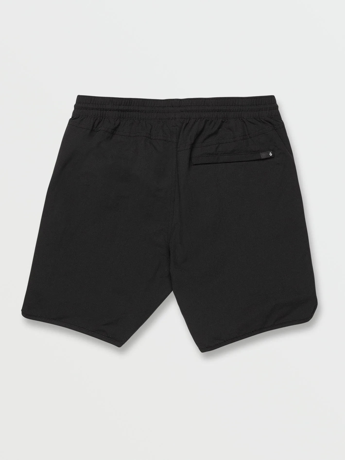 New Aged Stone Elastic Waist Shorts - Black