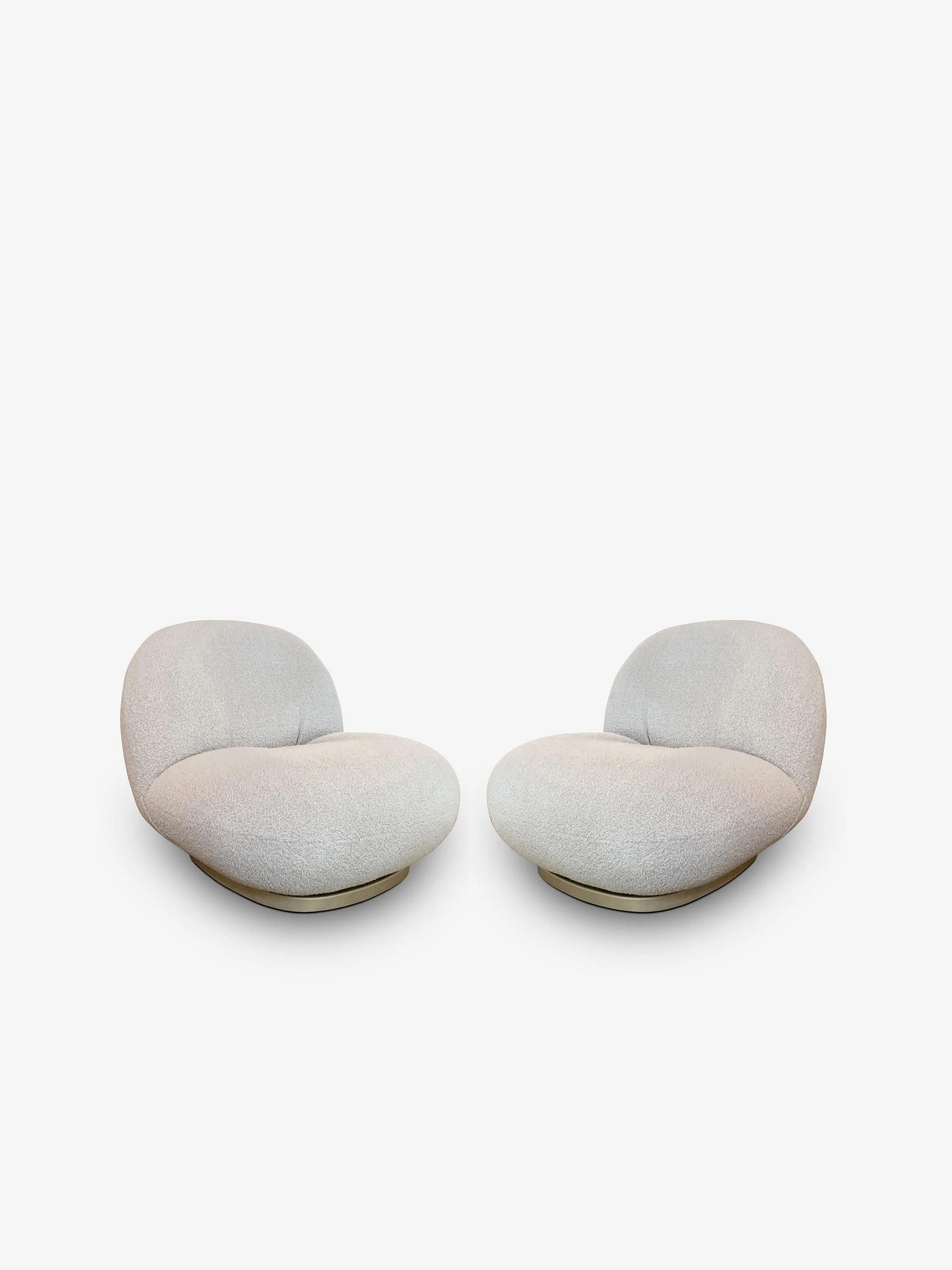 Pair Of Pierre Paulin Pacha Lounge Chair Stationary Base by Gubi