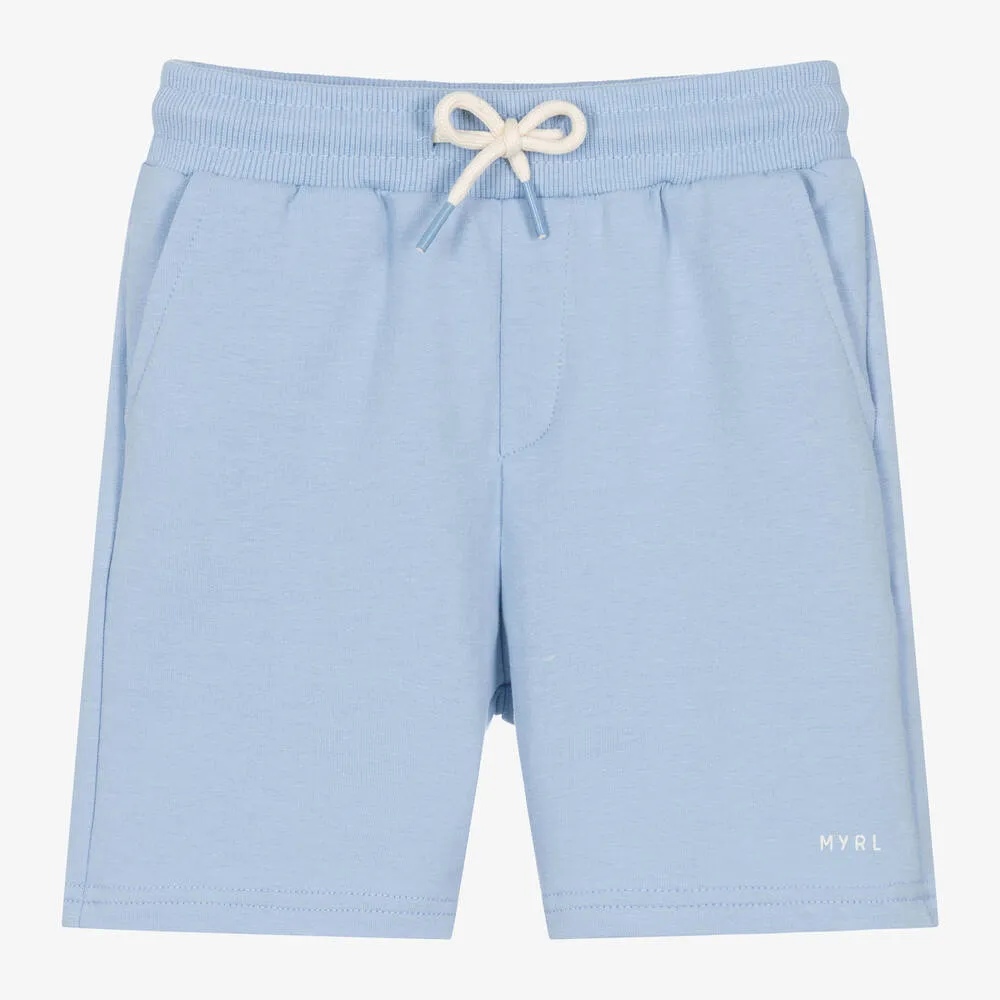 Powder Blue Fleece Shorts