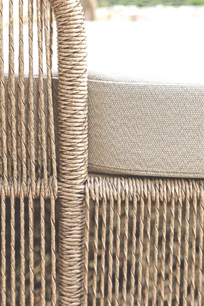 Skyline Design Calyxto Large Outdoor Sofa Set in Wild Honey Rattan Weave