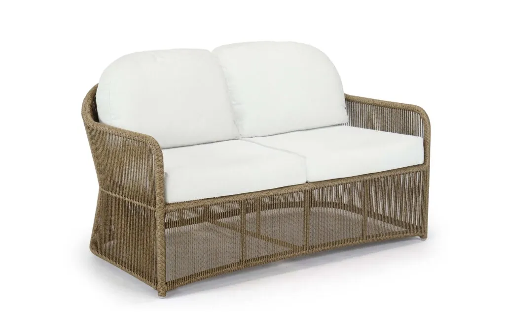 Skyline Design Calyxto Large Outdoor Sofa Set in Wild Honey Rattan Weave