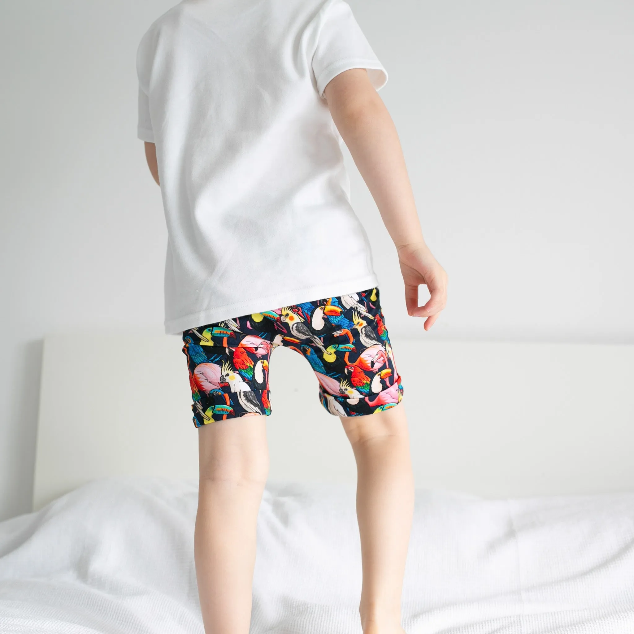 Tropical birds print Shorts