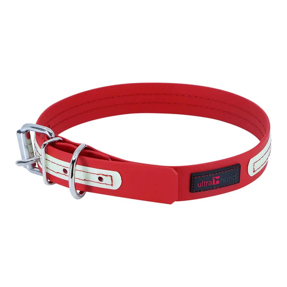 Ultrahund Play Glow Dog Collar, 1" Wide, 18" Long, Fits 16" to 20"