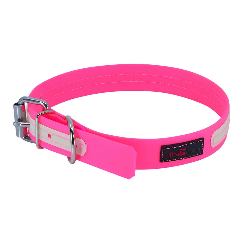 Ultrahund Play Glow Dog Collar, 1" Wide, 18" Long, Fits 16" to 20"