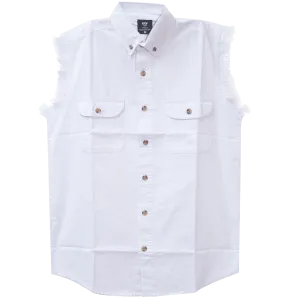 VB704 - Mens Cutoffs White Shirt