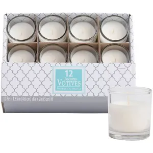 White Votive Candles | 12 ct